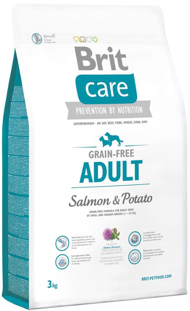 Brit Care (Брит Кеа) Salmon All Breed (3 кг) корм для собак всех пород с чувствительным пищеварением